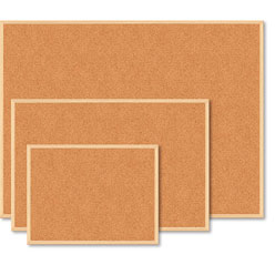 Доска пробковая в  деревянной рамке 45х60 см